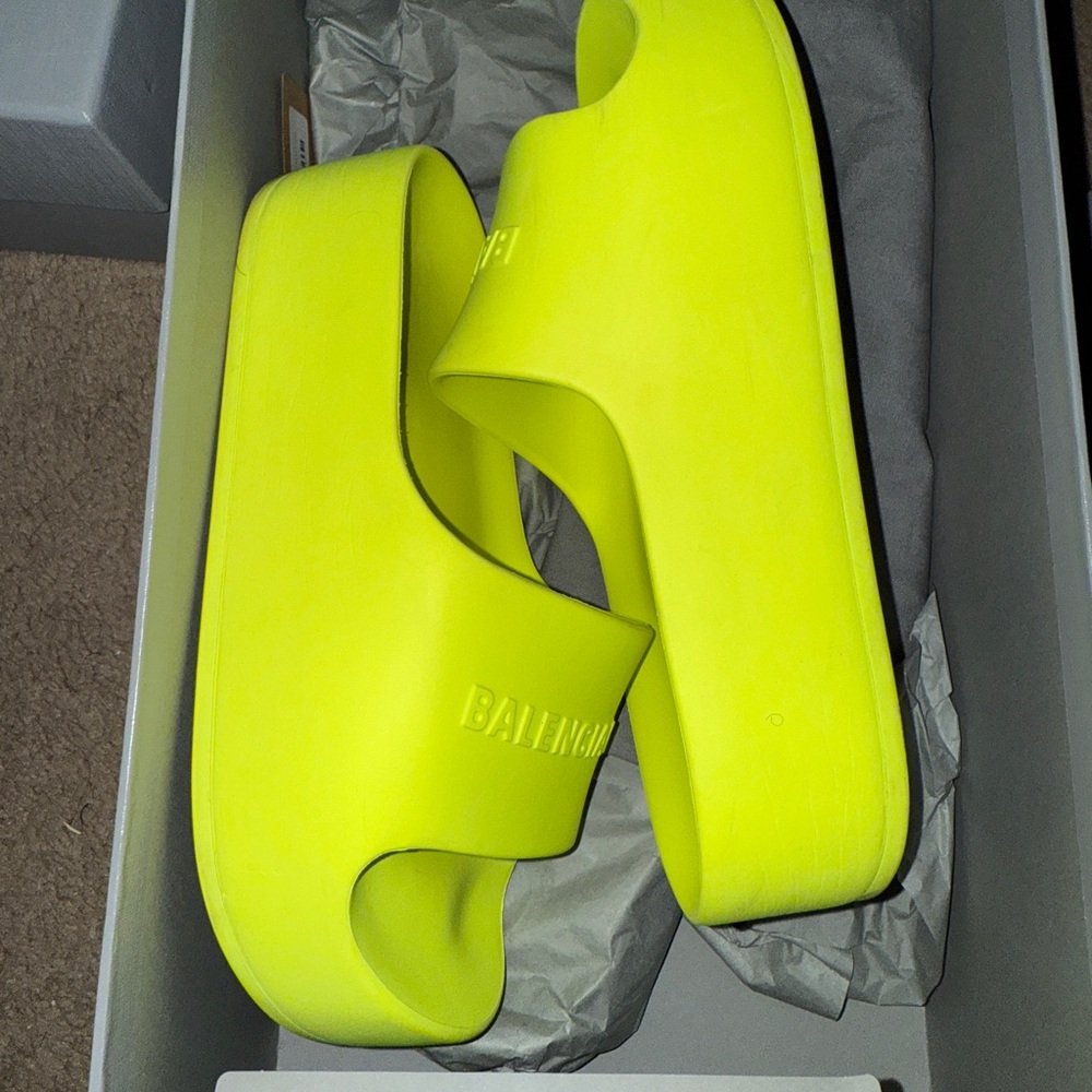 Balenciaga Women's Bright LIME Sandals